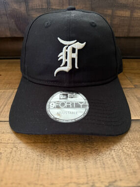 Fear of God Hat Cap Strap Back Mens One Size Black New Era 9FORTY